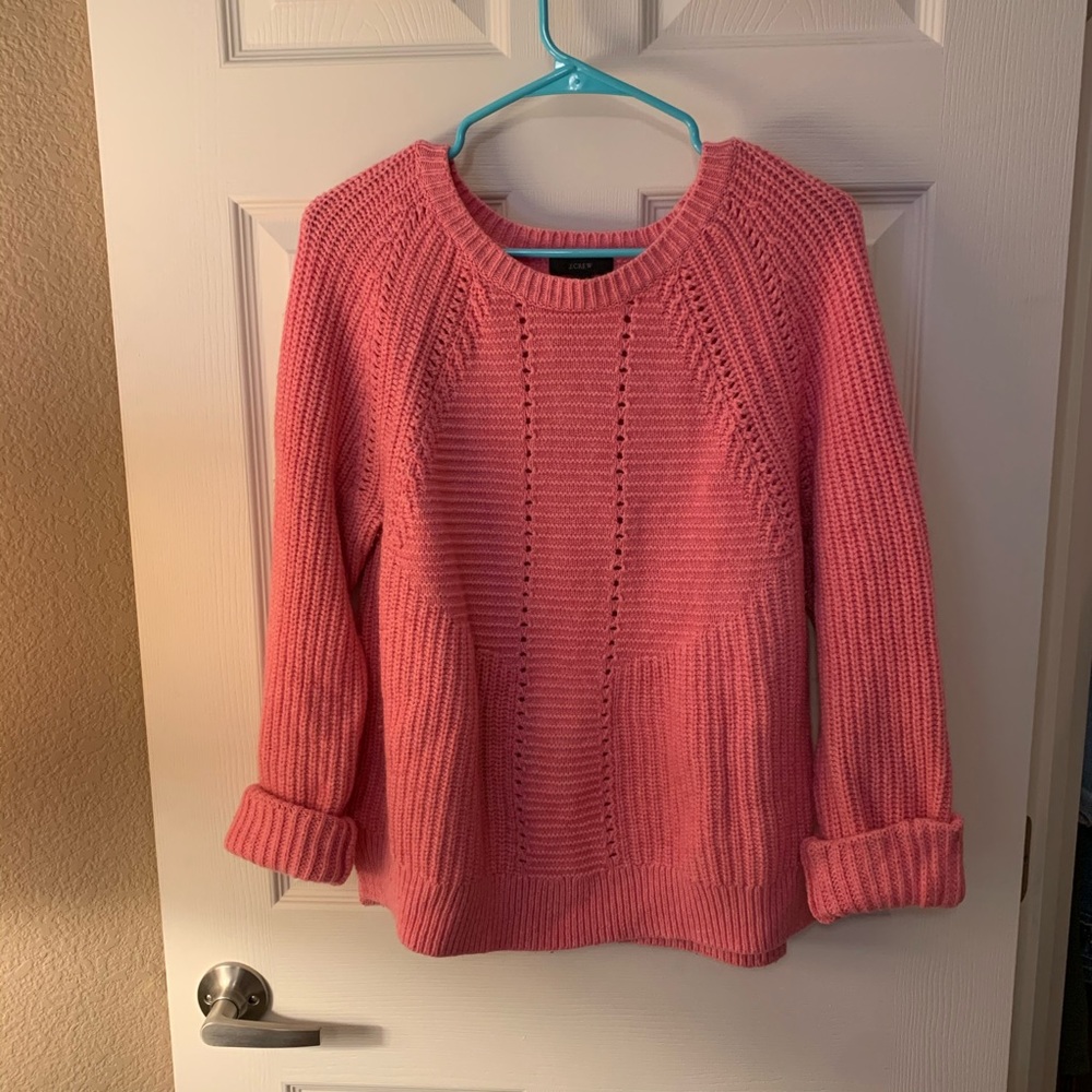 Pink Cable Knit Sweater